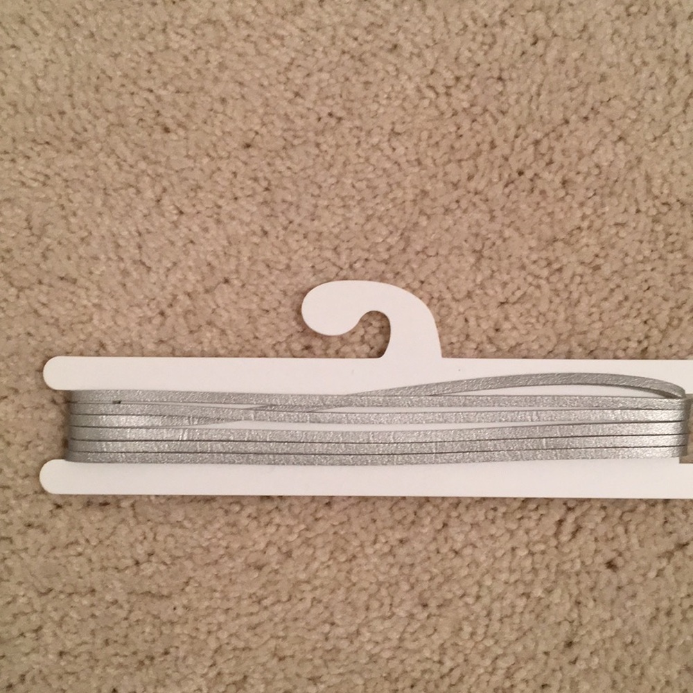 Silver choker necklace